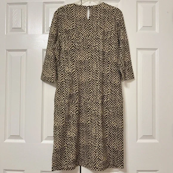 NWT J. McLaughlin Women's Catalyst Dress Black/Taupe Perkins Tweed Size XL - Picture 2 of 6
